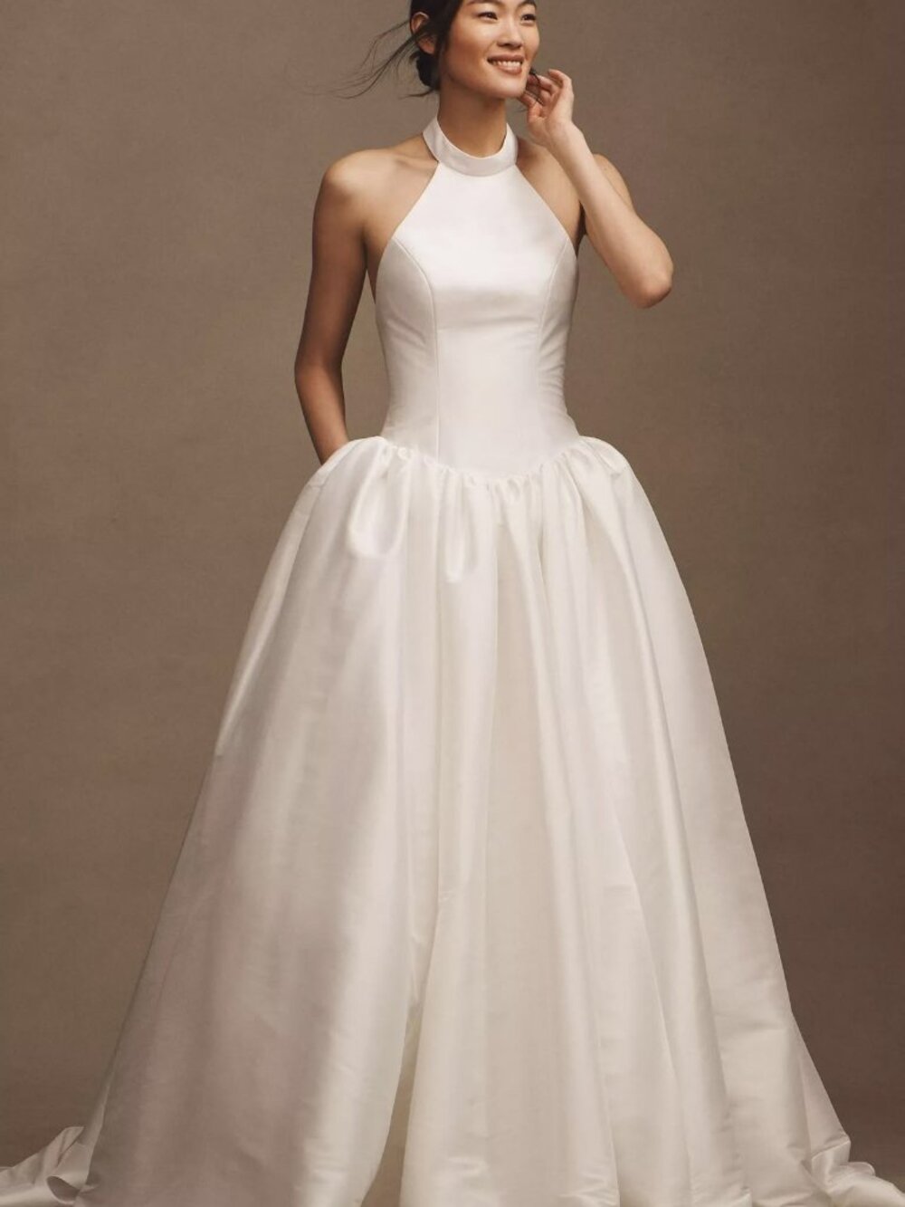 Jenny Yoo Blake Wedding Gown Size 16 NEW Taffeta Halter